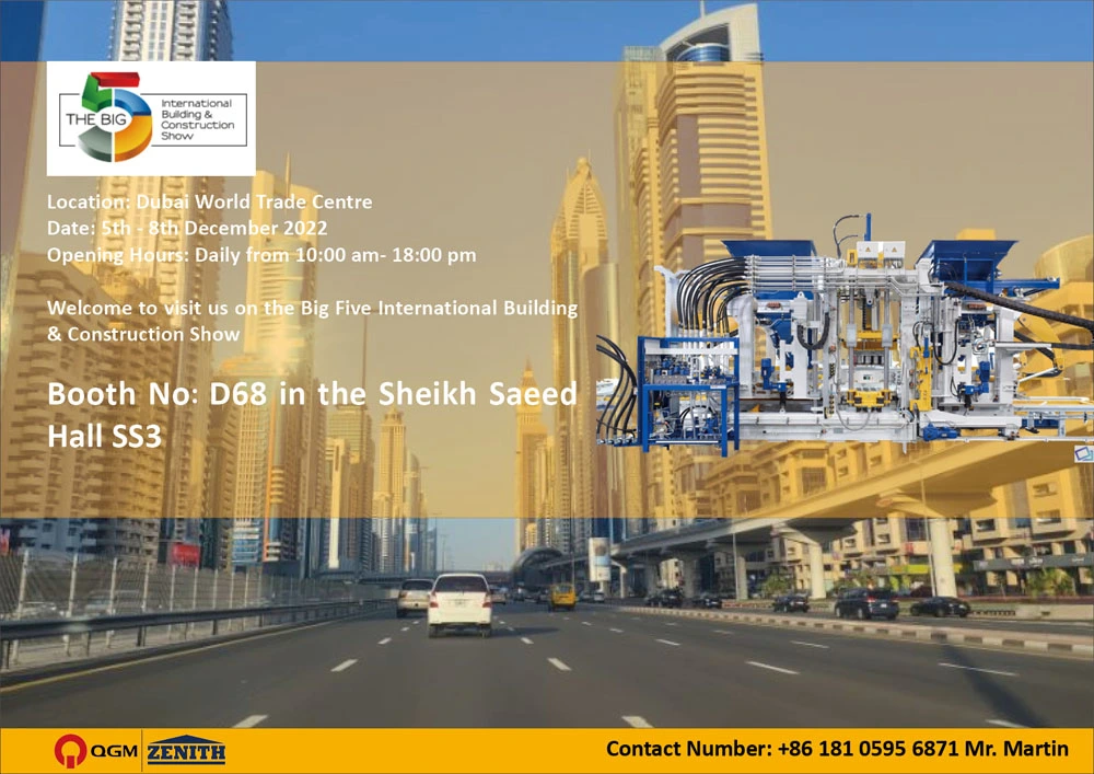 QGM Group သည် BIG 5 Show UAE 2022 သို့ တက်ရောက်မည်ဖြစ်သည်။