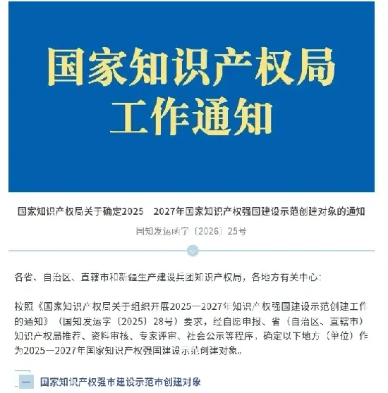 Quangong Machinery Co., Ltd. သည် အမျိုးသားဉာဏပစ္စည်းဆိုင်ရာ သရုပ်ပြလုပ်ငန်းအတွက် ကိုယ်စားလှယ်လောင်းအဖြစ် ရွေးချယ်ခံခဲ့ရသည်။