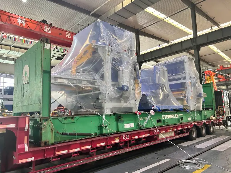Quangong Machinery ၏ 1500 အကြီးစား အုတ်ထုတ်လုပ်ရေးလိုင်းကို နိုင်ငံရပ်ခြားသို့ တစ်ဖန်ပြန်လည်တင်ပို့ခဲ့သည်။